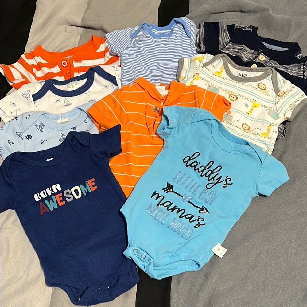 Colorful Baby Onesies Set